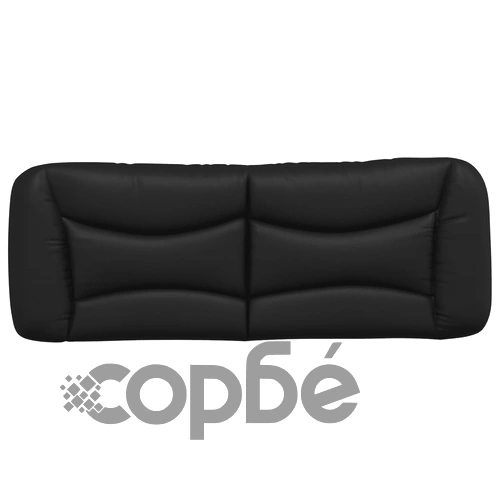 Мека табла за легло, черна, 120 см, изкуствена кожа ➤ топ цена ➤ sorbe.bg