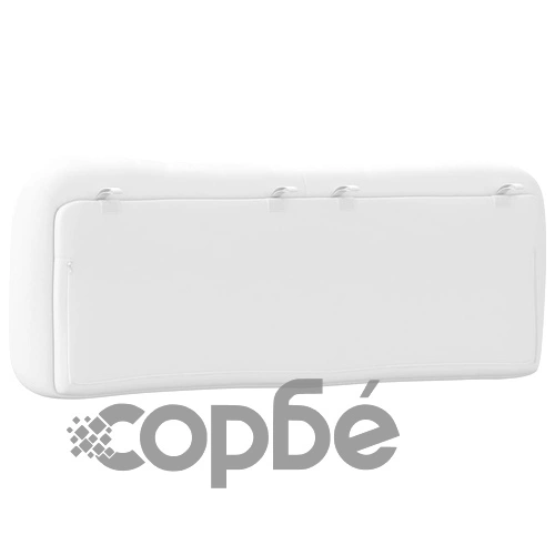 Мека табла за легло, бяла, 120 см, изкуствена кожа ➤ топ цена ➤ sorbe.bg