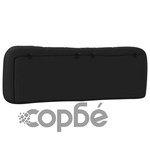 Мека табла за легло, черна, 160 см, изкуствена кожа ➤ топ цена ➤ sorbe.bg