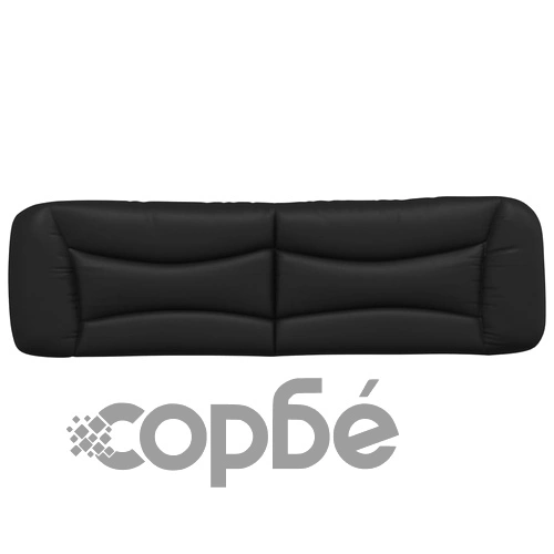 Мека табла за легло, черна, 180 см, изкуствена кожа ➤ топ цена ➤ sorbe.bg