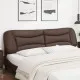 Мека табла за легло, кафява, 200 см, изкуствена кожа