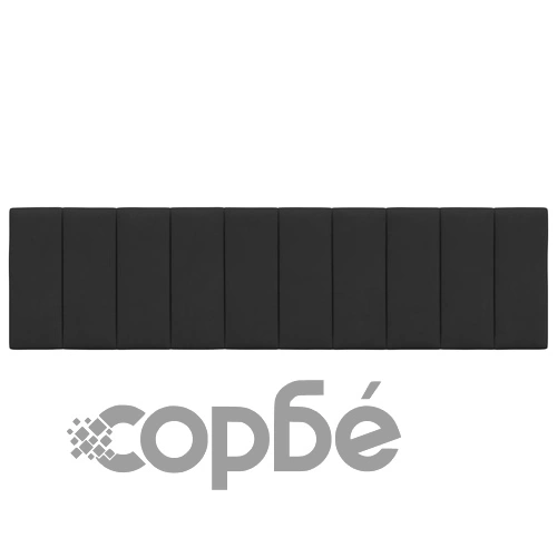 Мека табла за легло, черна, 180 см, кадифе ➤ топ цена ➤ sorbe.bg