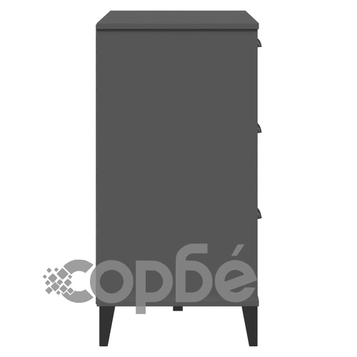 Шкаф с чекмеджета VIKEN, антрацитно сиво, инженерно дърво ➤ топ цена ➤ sorbe.bg