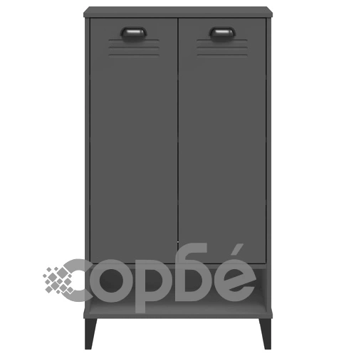 Шкаф за обувки VIKEN, антрацитно сив, инженерно дърво ➤ топ цена ➤ sorbe.bg