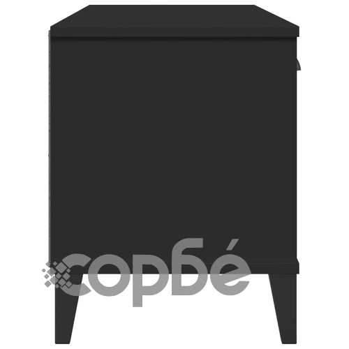 Пейка за обувки VIKEN, черна, 106x35x45 см, инженерно дърво ➤ топ цена ➤ sorbe.bg