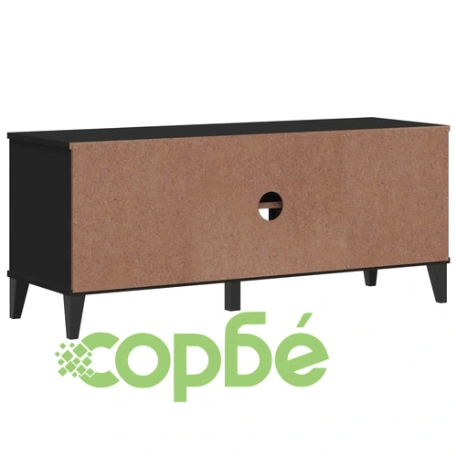 Пейка за обувки VIKEN, черна, 106x35x45 см, инженерно дърво ➤ топ цена ➤ sorbe.bg