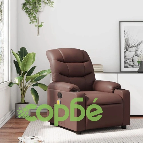 Масажен наклоняем стол, кафяв, изкуствена кожа ➤ топ цена ➤ sorbe.bg