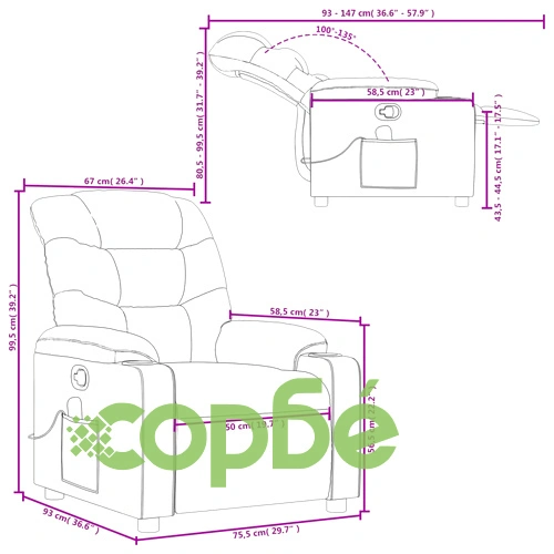 Масажен наклоняем стол, кафяв, текстил ➤ топ цена ➤ sorbe.bg