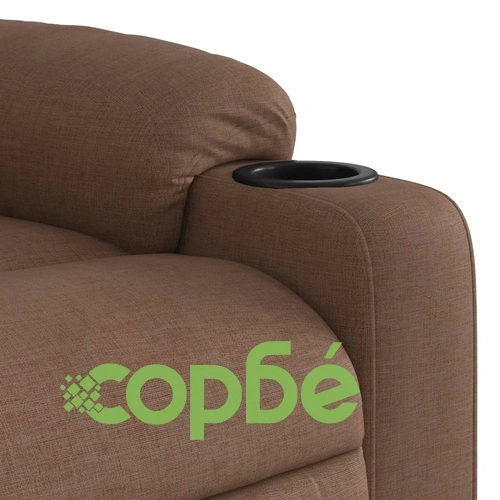 Масажен наклоняем стол, кафяв, текстил ➤ топ цена ➤ sorbe.bg