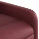 Реклайнер стол, виненочервен, изкуствена кожа