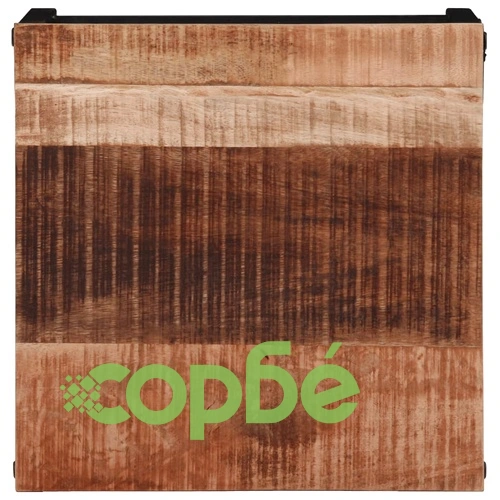 Маса за кафе, 35x35x30 см, грубо мангово дърво масив ➤ топ цена ➤ sorbe.bg