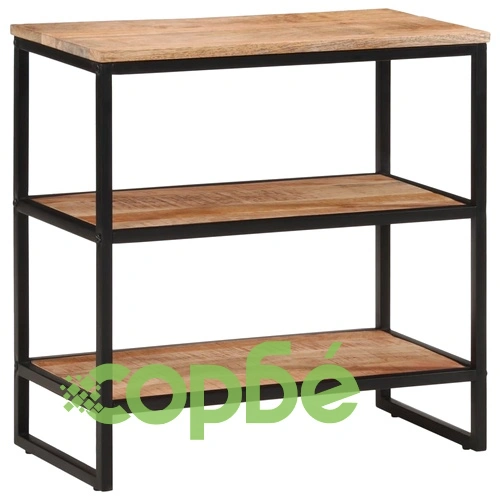 Конзолна маса, 70x35x70 см, грубо мангово дърво масив ➤ топ цена ➤ sorbe.bg