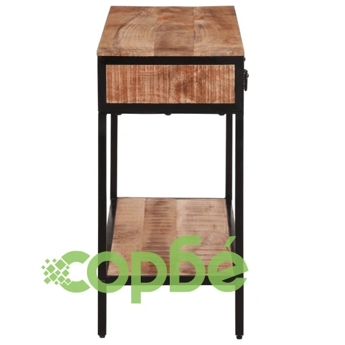 Конзолна маса, 100x35x70 см, грубо мангово дърво масив ➤ топ цена ➤ sorbe.bg