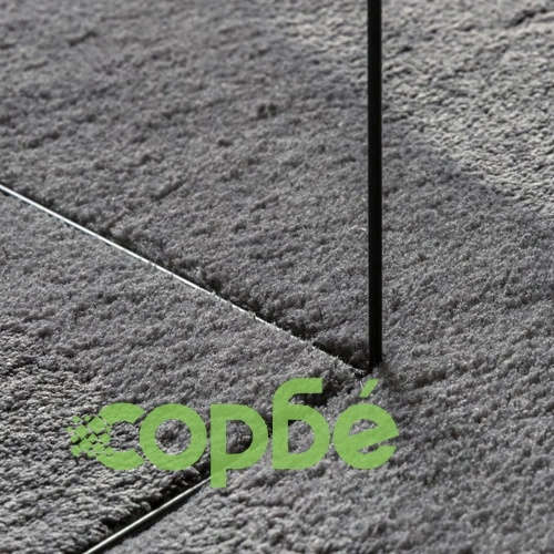 Килим HUARTE с къс косъм, мек и миещ се, антрацит, 200x200 см ➤ топ цена ➤ sorbe.bg