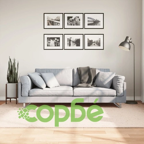 Килим HUARTE с къс косъм, мек и миещ се, бежов, 160x230 см ➤ топ цена ➤ sorbe.bg