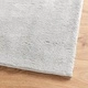 Килим HUARTE с къс косъм, мек и миещ се, сив, 160x160 см