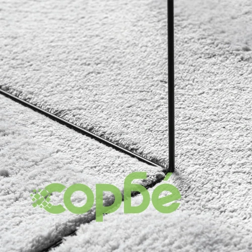 Килим HUARTE с къс косъм, мек и миещ се, сив, 160x160 см ➤ топ цена ➤ sorbe.bg