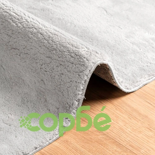 Килим HUARTE с къс косъм, мек и миещ се, сив, 240x240 см ➤ топ цена ➤ sorbe.bg