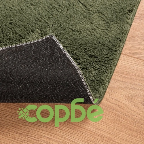 Килим HUARTE с къс косъм, мек и миещ се, горско зелен 240x340см ➤ топ цена ➤ sorbe.bg
