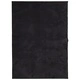 Килим HUARTE с къс косъм, мек и миещ се, черен, 200x280 см