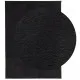 Килим HUARTE с къс косъм, мек и миещ се, черен, 200x280 см