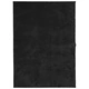 Килим HUARTE с къс косъм, мек и миещ се, черен, 240x340 см