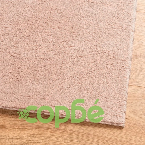 Килим HUARTE с къс косъм, мек и миещ се, руж, 140x200 см ➤ топ цена ➤ sorbe.bg