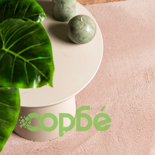 Килим HUARTE с къс косъм, мек и миещ се, руж, 140x200 см ➤ топ цена ➤ sorbe.bg