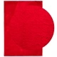 Килим HUARTE с къс косъм, мек и миещ се, червен, 140x200 см