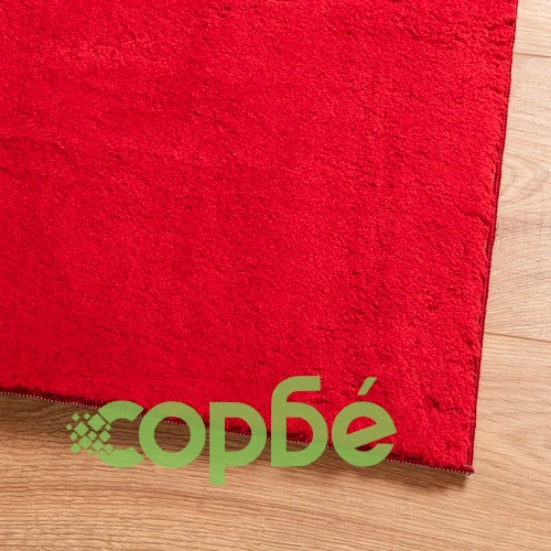 Килим HUARTE с къс косъм, мек и миещ се, червен, 160x230 см ➤ топ цена ➤ sorbe.bg