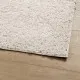 Шаги килим с дълъг косъм, модерен, кремав, 200x200 см