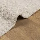 Шаги килим с дълъг косъм, модерен, кремав, 200x200 см