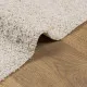 Шаги килим с дълъг косъм, модерен, кремав, 240x240 см