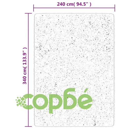 Шаги килим с дълъг косъм 