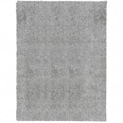 Шаги килим с дълъг косъм, модерен, сив, 300x400 см