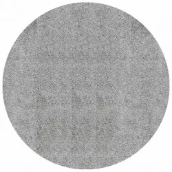 Шаги килим с дълъг косъм, модерен, сив, Ø 200 см