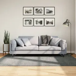 Шаги килим с дълъг косъм, модерен, зелен, 140x200 см