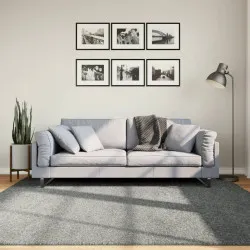 Шаги килим с дълъг косъм, модерен, зелен, 200x200 см