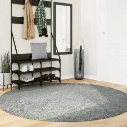 Шаги килим с дълъг косъм, модерен, зелен, Ø 200 см