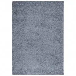 Шаги килим с дълъг косъм, модерен, син, 160x230 см