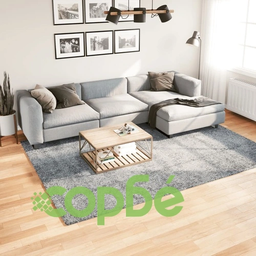 Шаги килим с дълъг косъм 