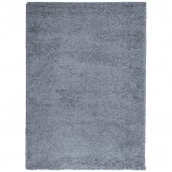Шаги килим с дълъг косъм, модерен, син, 240x340 см