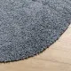 Шаги килим с дълъг косъм, модерен, синьо, Ø 200 cm