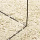 Шаги килим с дълъг косъм, модерен, златист, 200x200 см