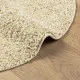 Шаги килим с дълъг косъм, модерен, златист, Ø 240 см