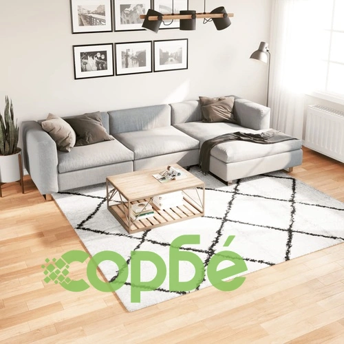 Шаги килим с дълъг косъм 