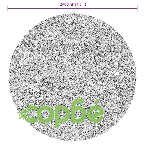 Шаги килим дълъг косъм PAMPLONA модерен кремаво-черен  240 см ➤ топ цена ➤ sorbe.bg