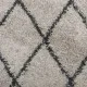 Шаги килим с дълъг косъм, модерен, бежов и антрацит, 200x280 cm