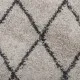 Шаги килим с дълъг косъм, модерен, бежово и антрацит, Ø 200 см
