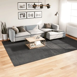 Килим IZA с къс косъм, скандинавски вид, антрацит, 240x340 см